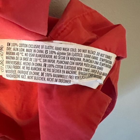 Anthropologie English Factory Ruffle Top in Poppy Red Small - Picture 7 of 10